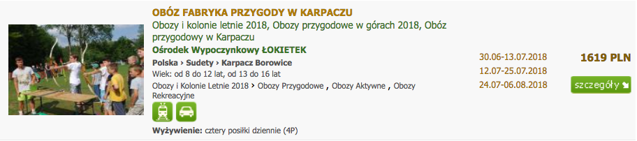 Kolonia Przygodowa w Karpaczu